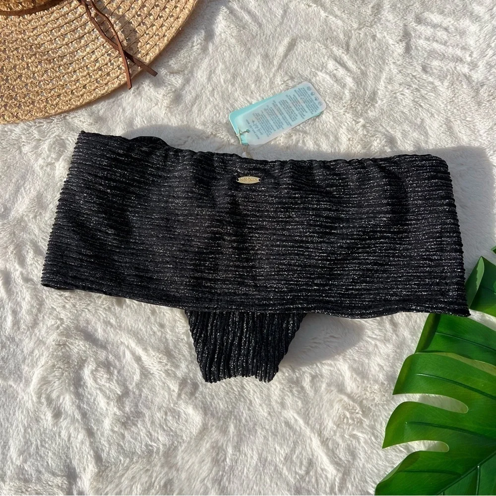 Luli Fama Vibras Moderate Bottom in Black NWT
